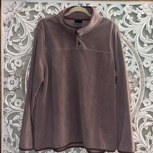 32 Degrees Ladies' Button Snap Fleece Pullover Jacket, Dusted Plum X-Large